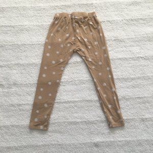 Jax & Lennon light tan with cream suns leggings